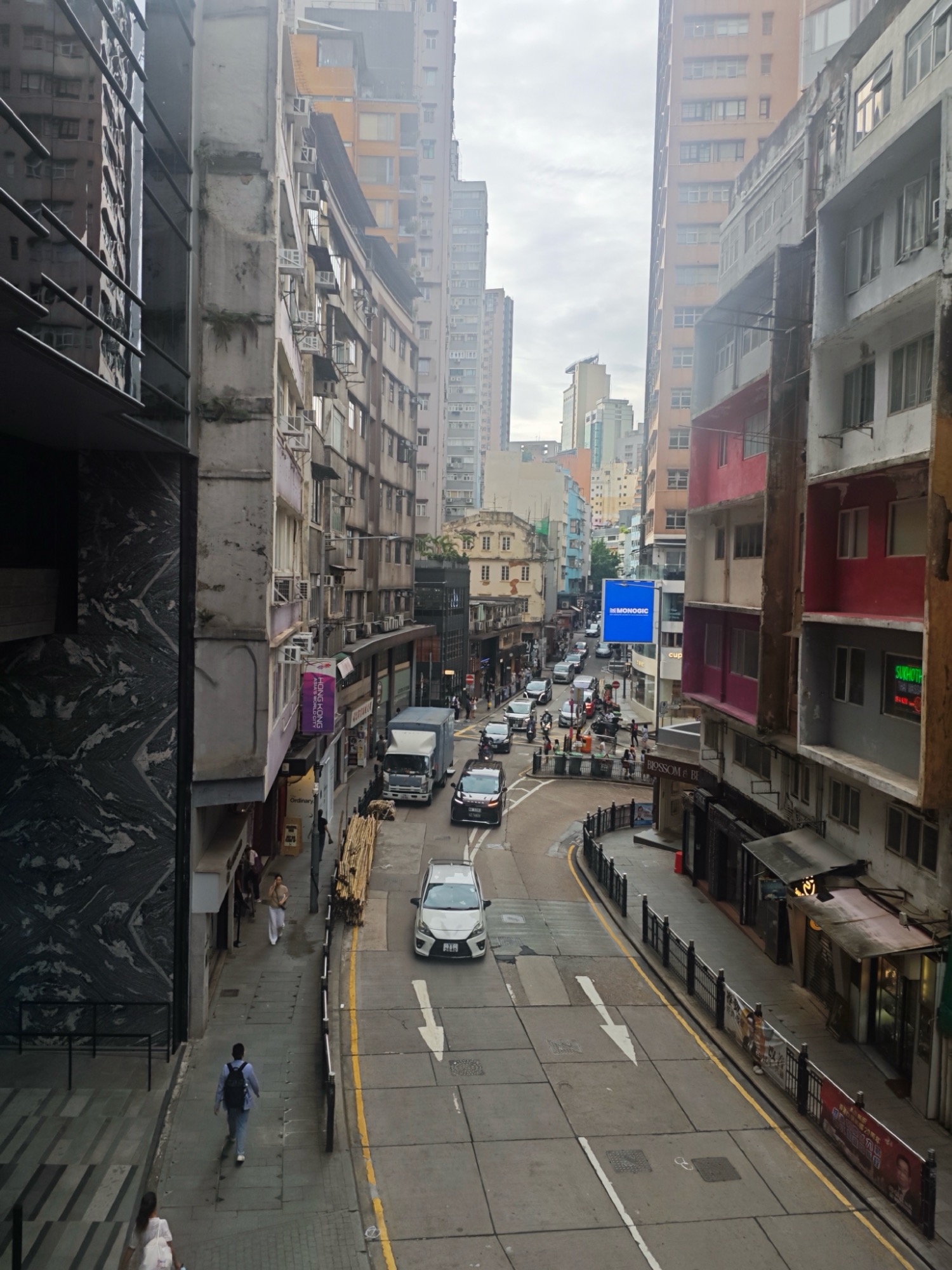 Street scene in Central, Hong Kong